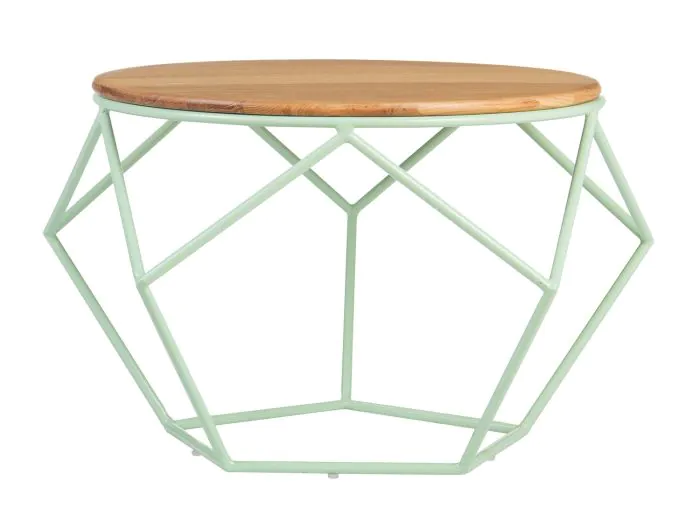 Metallic geometric online wire coffee table